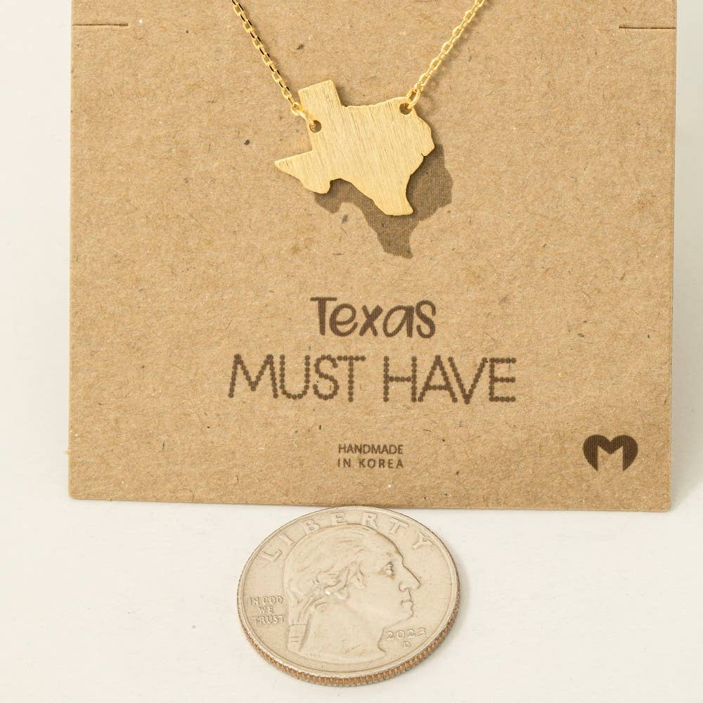 Texas State Pendant Necklace
