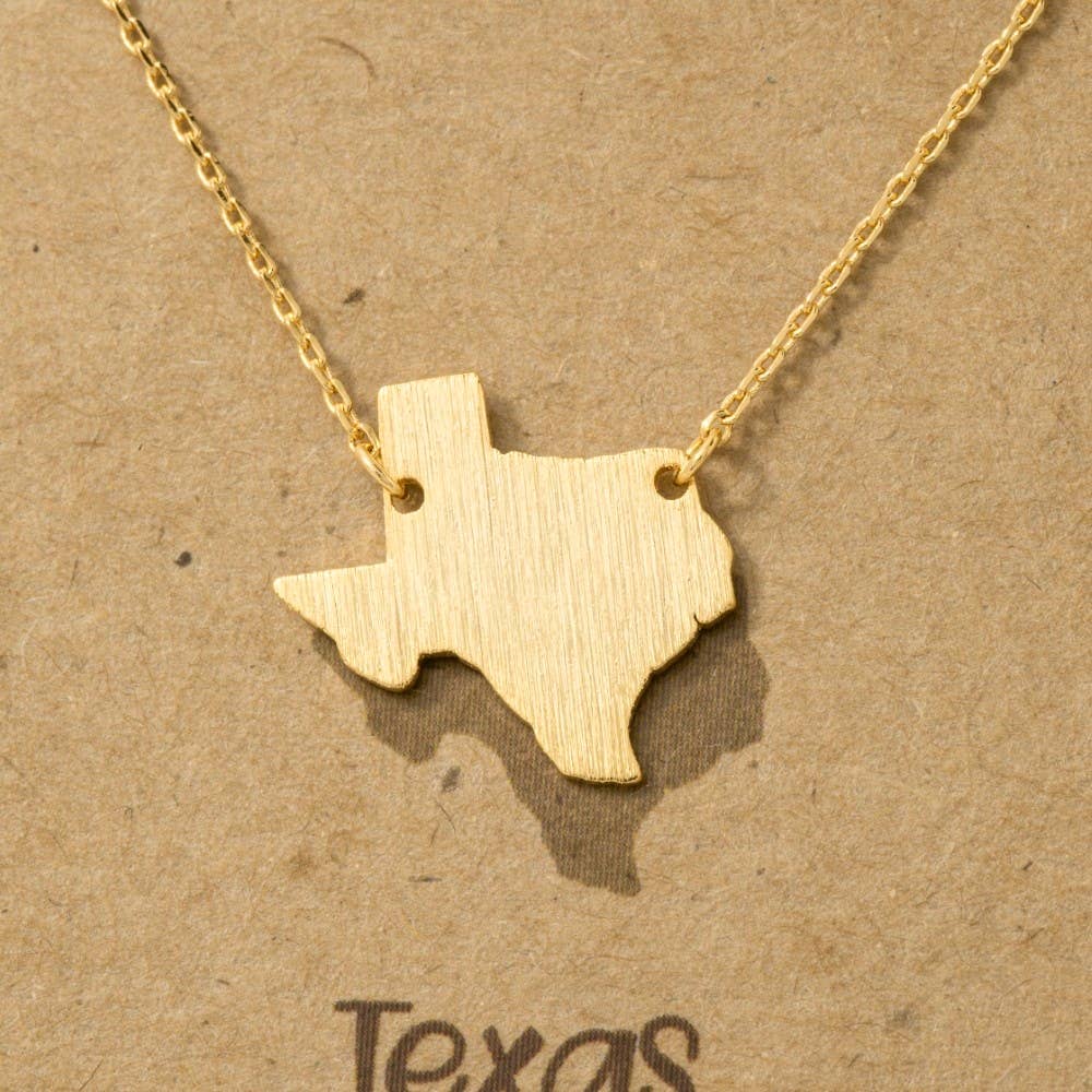 Texas State Pendant Necklace