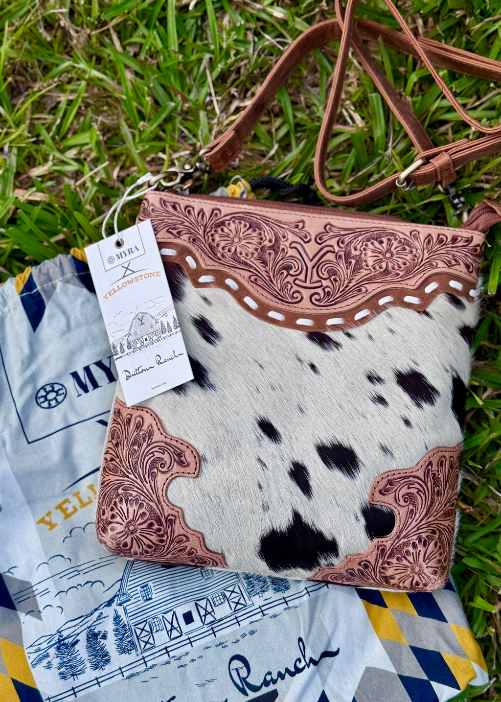 Yellowstone Wind River Hand-Tooled Bag