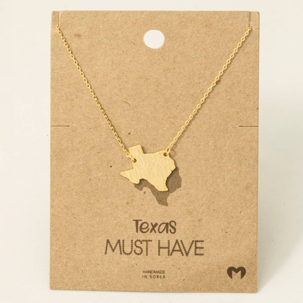 Texas State Pendant Necklace