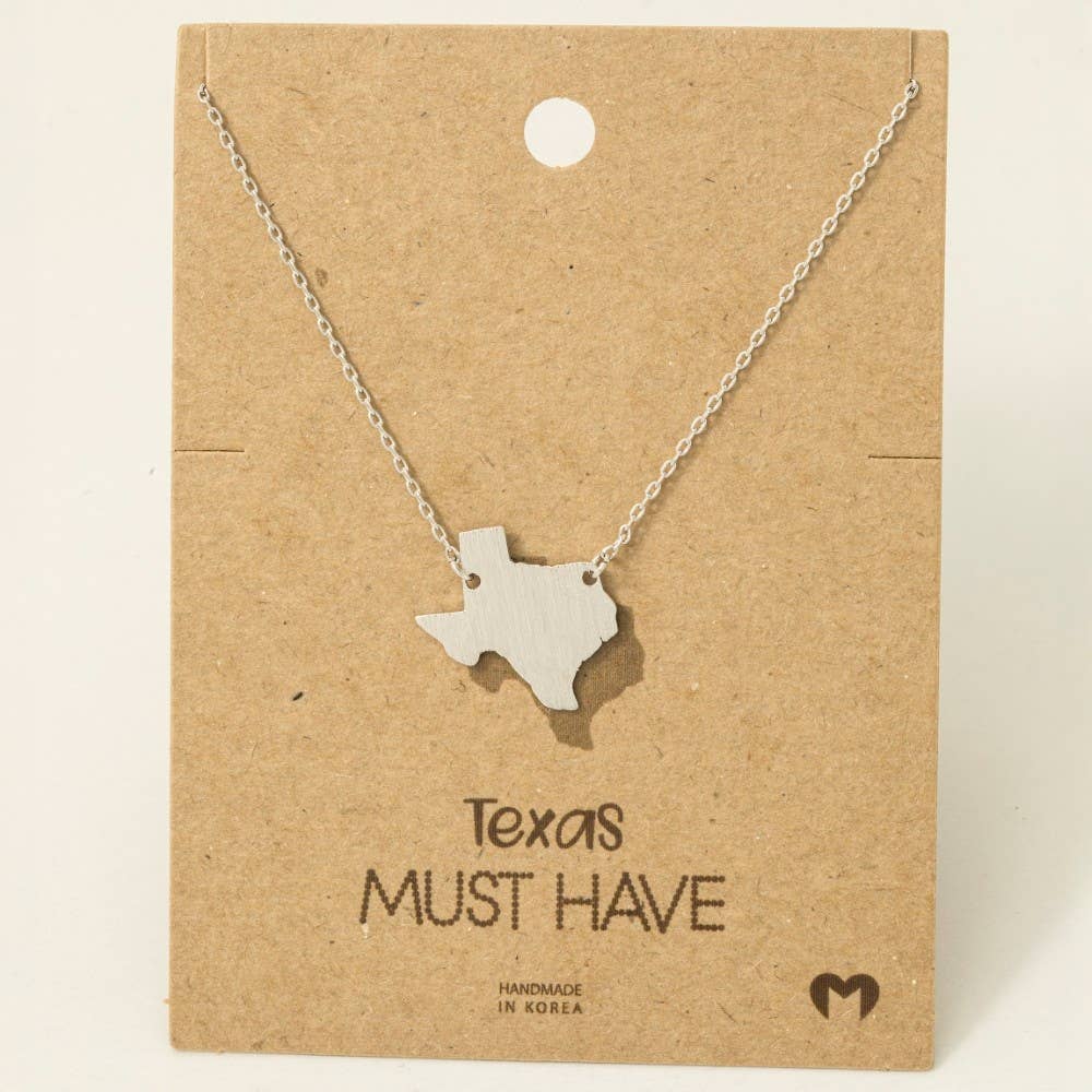 Texas State Pendant Necklace