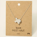 Texas State Pendant Necklace